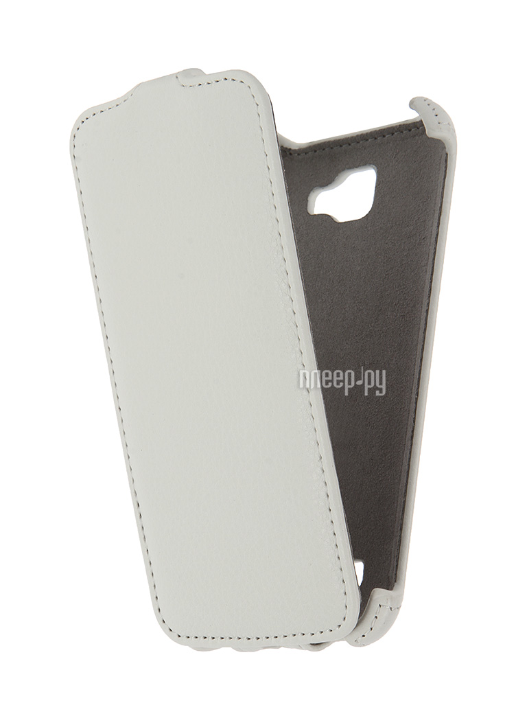   LG K4 K130 Activ Flip Case Leather White 57477