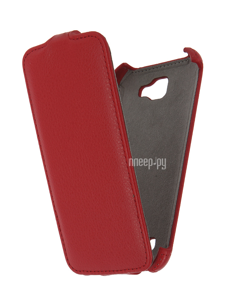   LG K4 K130 Activ Flip Case Leather Red 57476 