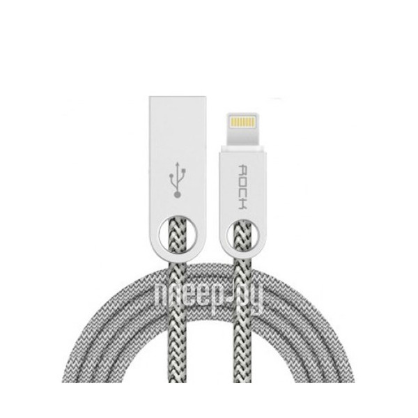  Rock USB to Lightning Cobblestone Charge & Sync Round Cable Beige RCB0431 