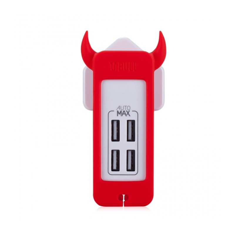   MOMAX U.Bull 4-ports USB UM4EU Red