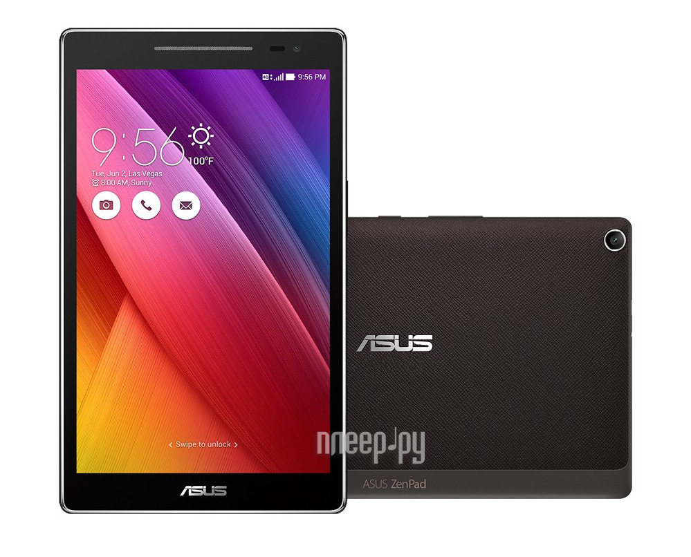  ASUS ZenPad 8 Z380C-1A087A Black 90NP0221-M02670 (Intel Atom x3-C3200 1.2 Ghz / 1024MB / 8Gb / Wi-Fi / Bluetooth / Cam / 8.0 / 1280x800 / Android)