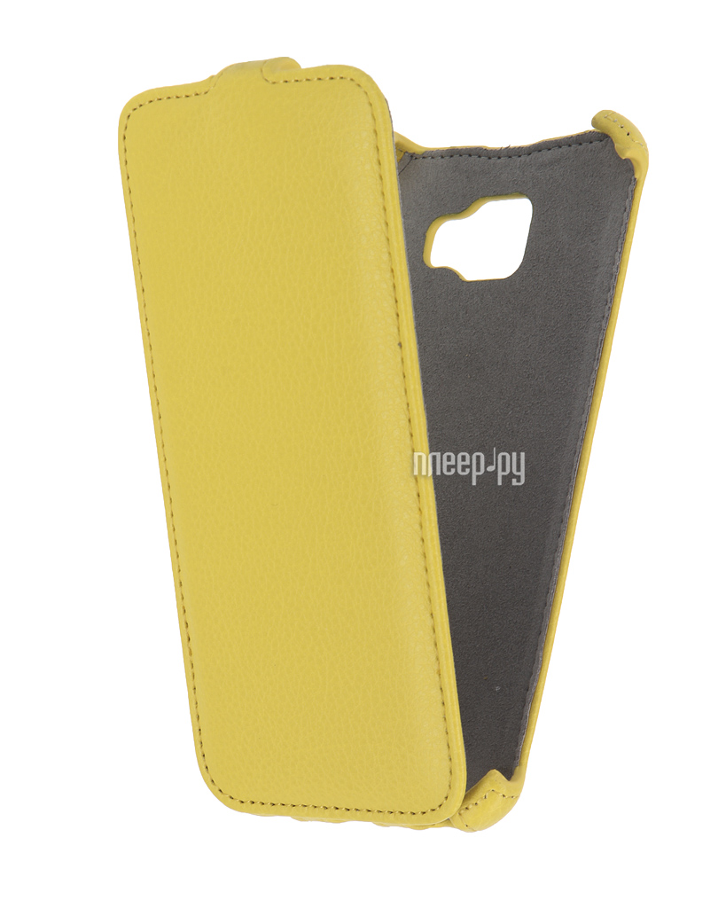   Samsung Galaxy A7 2016 Activ Flip Case Leather Yellow 57541  177 