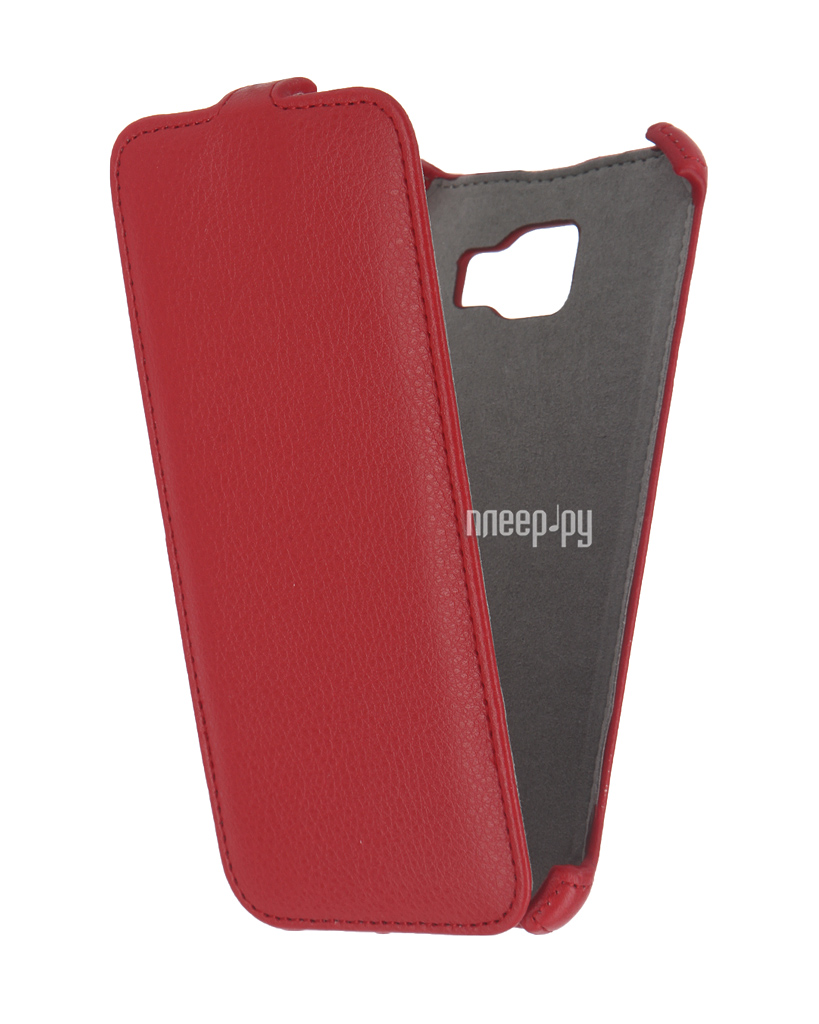   Samsung Galaxy A7 2016 Activ Flip Case Leather Red 57538