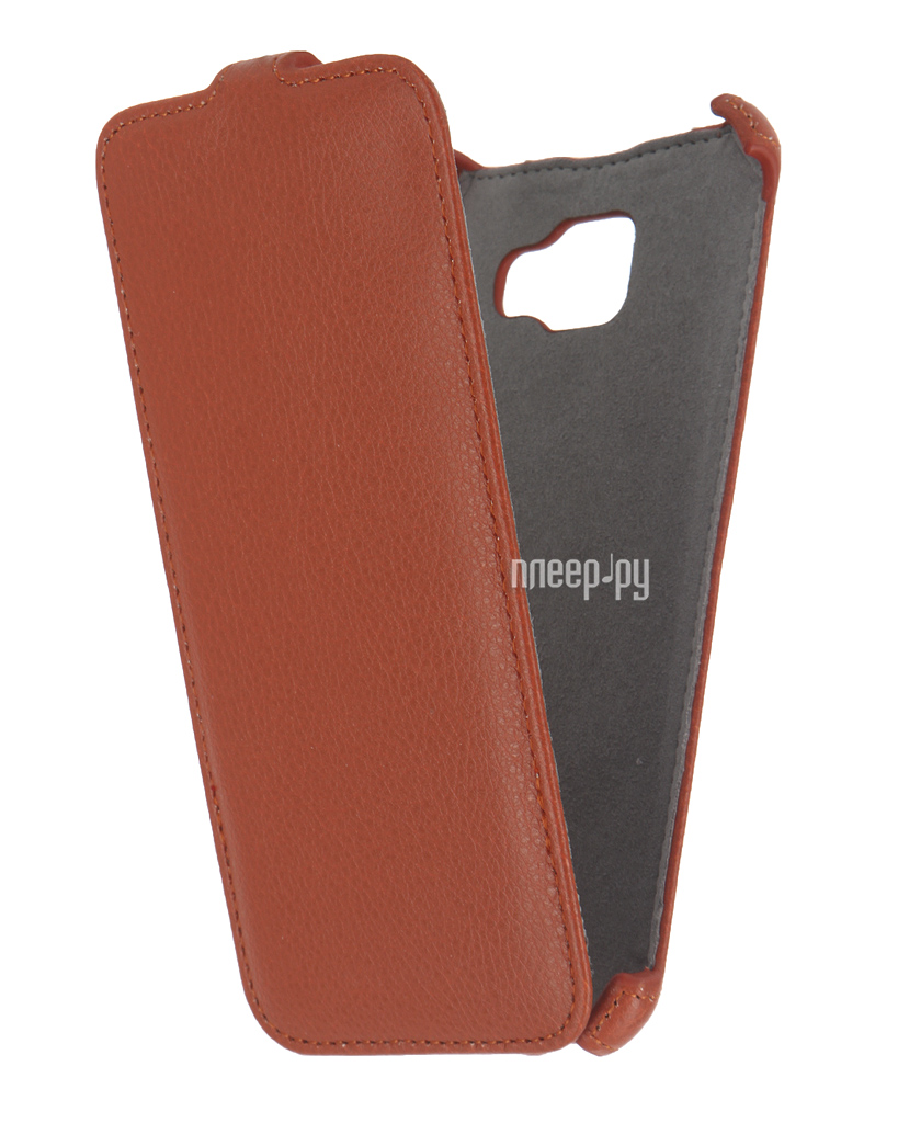   Samsung Galaxy A7 2016 Activ Flip Case Leather Orange 57537
