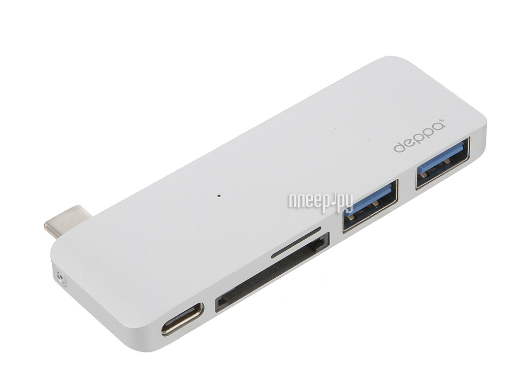  Deppa USB-C 5--1   APPLE MacBook Silver DEP-72218 