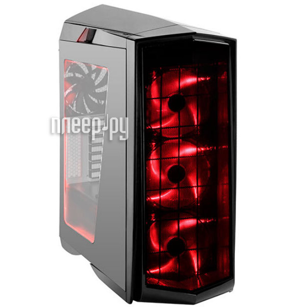 SilverStone Case Ss Primera PM01BR-W Black-Red Lihgt SST-PM01BR-W 