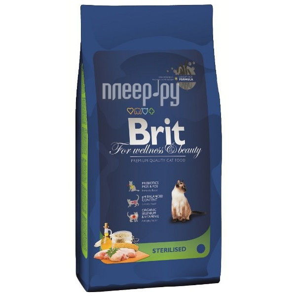  Brit Premium Cat Sterilized 1.5kg   110402 / 3902  447 