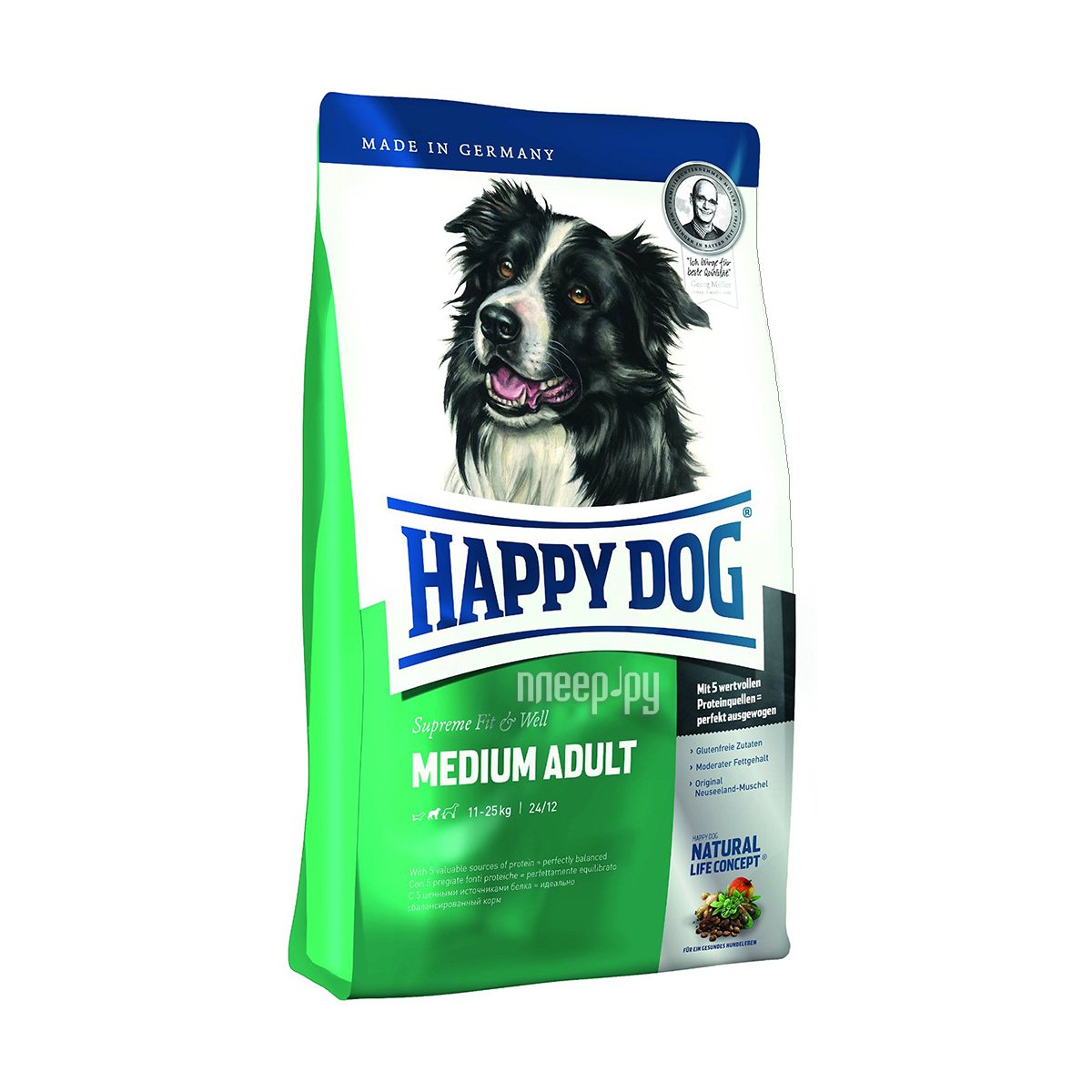  Happy Dog Adult Medium  1kg 60009 / 5645