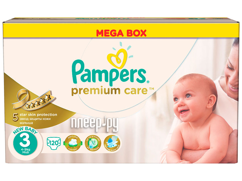  Pampers Premium Care Midi 5-9 120 4015400465461