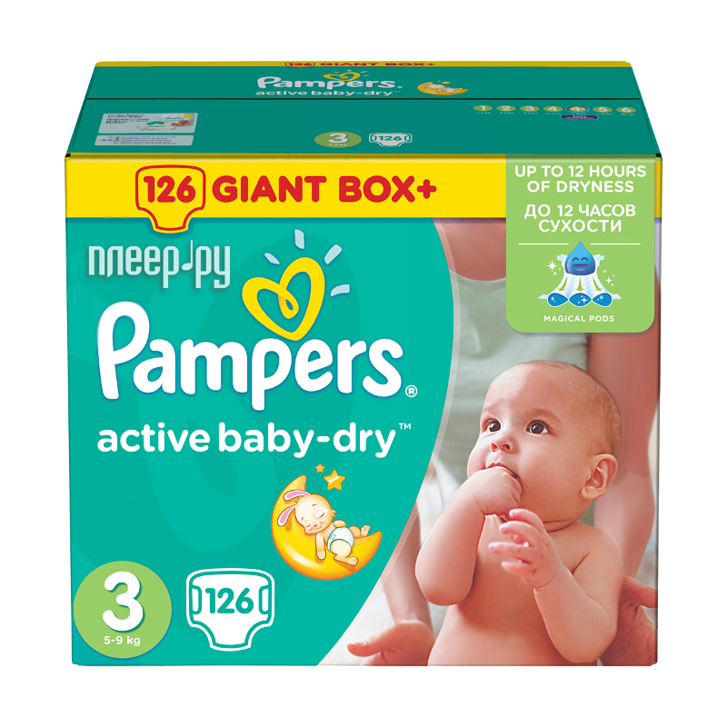  Pampers Active Baby-Dry Midi 5-9 126 4015400737230 