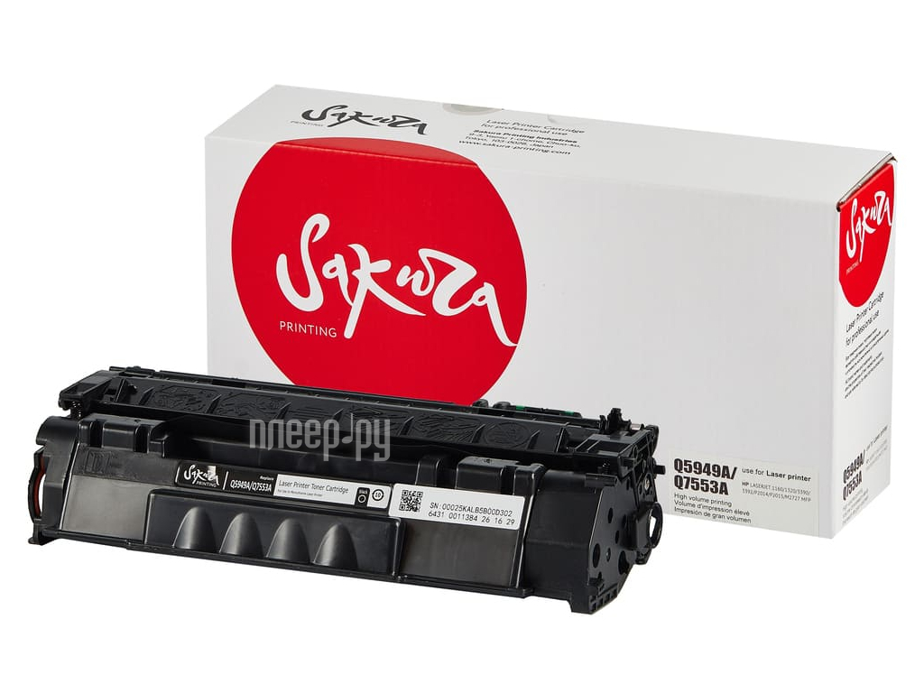  Sakura SAQ5949A / Q7553A Black  HP P2014 / P2015 / M2727 / LJ