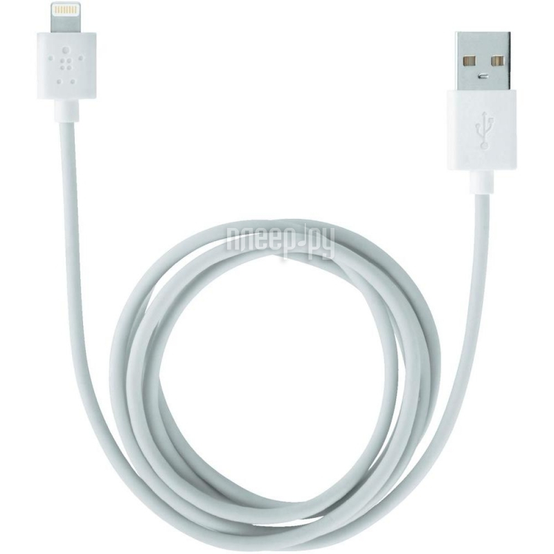  Belkin Lightning to USB Cable 1.2 m White F8J023bt04-WHT 