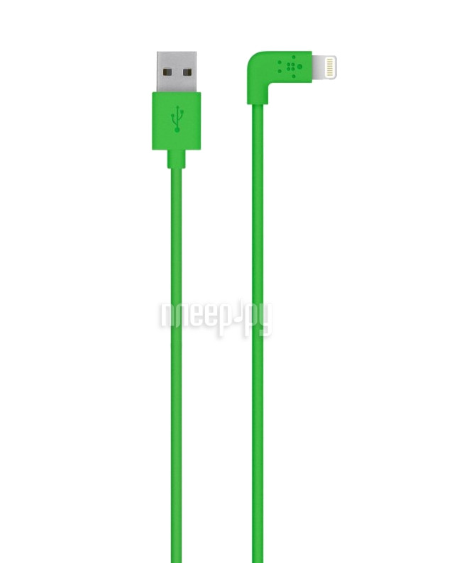  Belkin Mixit 90 Lightning to USB Cable 1.2m Green F8J147bt04-GRN  1128 