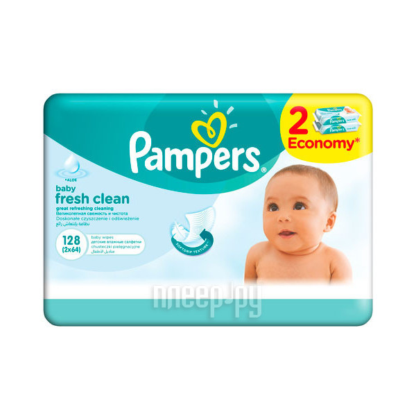  Pampers Fresh Clean Duo 2x64 4015400439202 