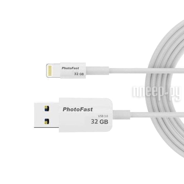 USB Flash Drive 32Gb - PhotoFast PhotoBackup Cable 1m USB 3.0 / Lightning PBCU332GB 