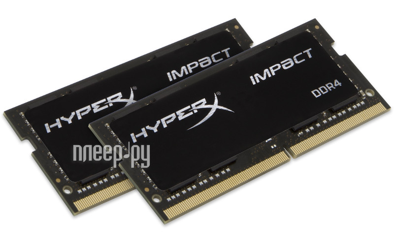   Kingston HyperX Impact DDR4 SO-DIMM 2133MHz PC4-17000 CL13 - 32Gb KIT (2x16Gb) HX421S13IBK2 / 32
