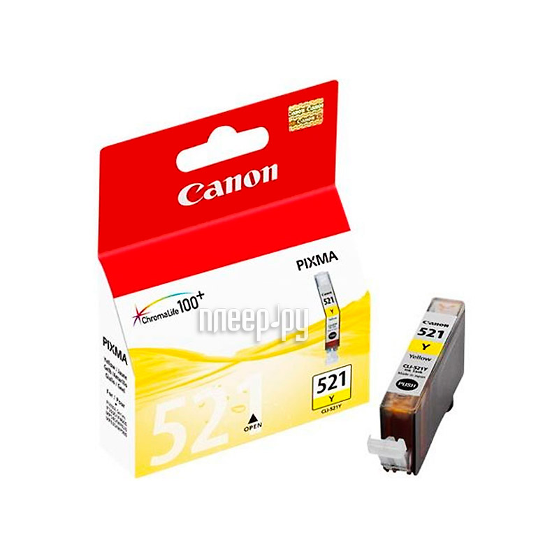  Canon CLI-521Y Yellow 2936B004 