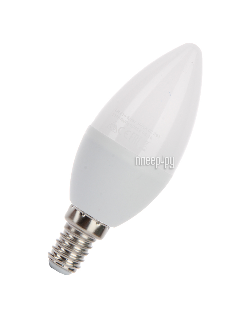    LED CN 6.5W 220V E14 3000K LkecLED6.5wCNE1430