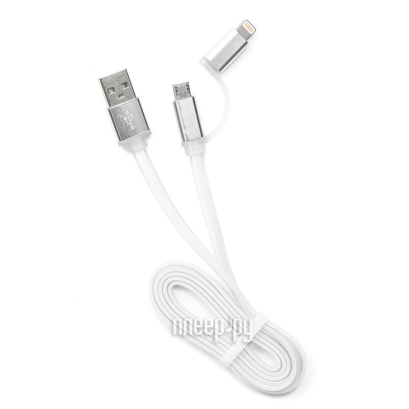  Gembird Cablexpert USB AM / microBM 5P to iPhone Lightning 1m White CC-mAPUSB2w1m