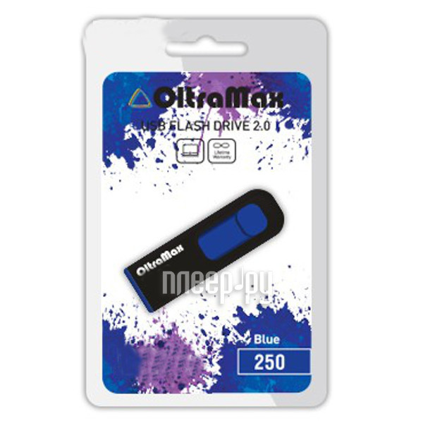 USB Flash Drive 16Gb - OltraMax 250 Blue OM-16GB-250-Blue  271 