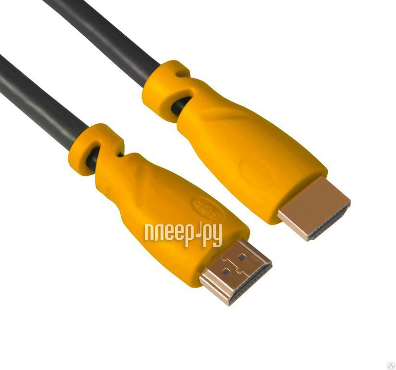  Greenconnect HDMI M / M v1.4 3m Black-Yellow GCR-HM340-3.0m  423 