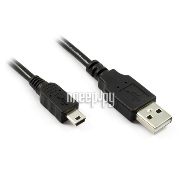  Greenconnect PRO USB 2.0 AM-mini 5pin 0.15m Black GCR-UM2M5P-BD2S-0.15m 