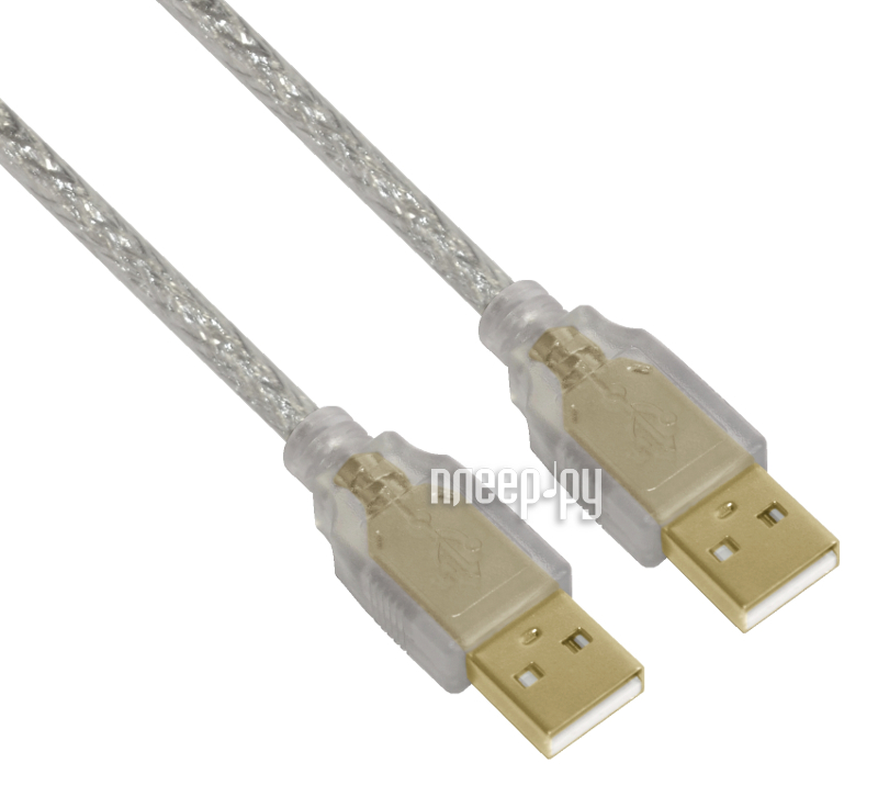  Greenconnect Premium USB 2.0 AM-AM Transparent GCR-UM3M-BD2SG-0.5m 