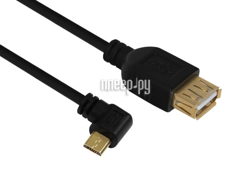  Greenconnect Premium OTG micro USB AM-AF 0.15m Black