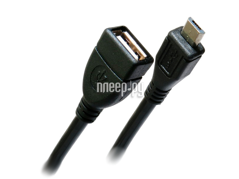 Greenconnect Premium OTG micro USB AM-AF 0.5m Black