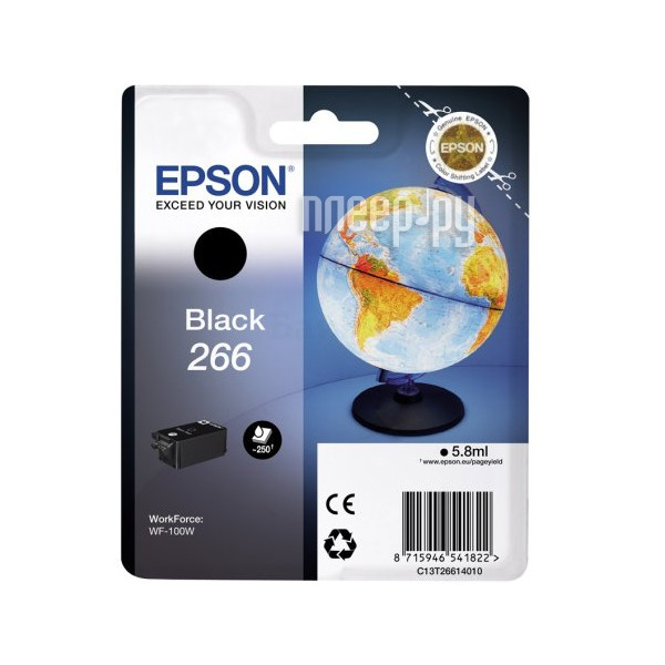  Epson T266 C13T26614010 Black  WF-100  1358 