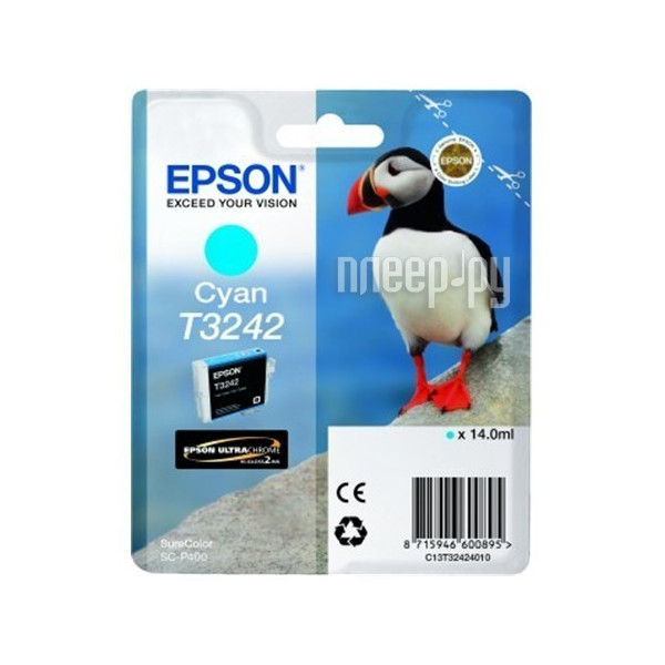  Epson T3242 C13T32424010 Cyan  SC-P400 