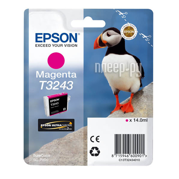  Epson T3243 C13T32434010 Magenta  SC-P400  1010 