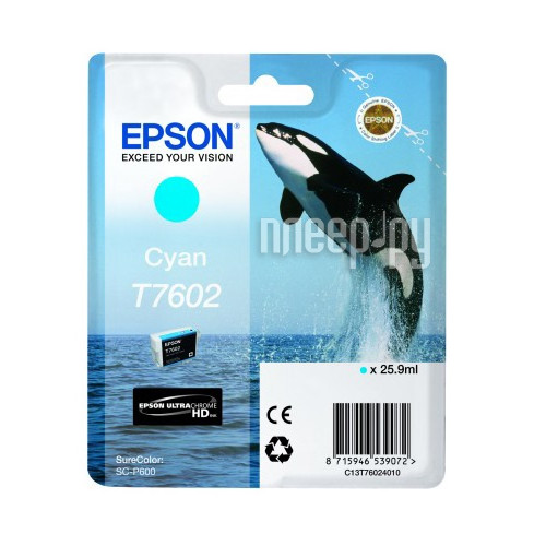 Epson T7602 C13T76024010 Cyan  SC-P600