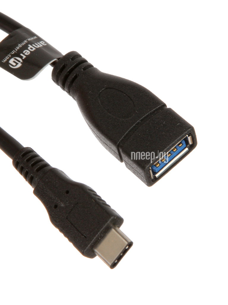  Amperin OTG USB Type-C - USB 3.0 Black AI-TCOTG  510 