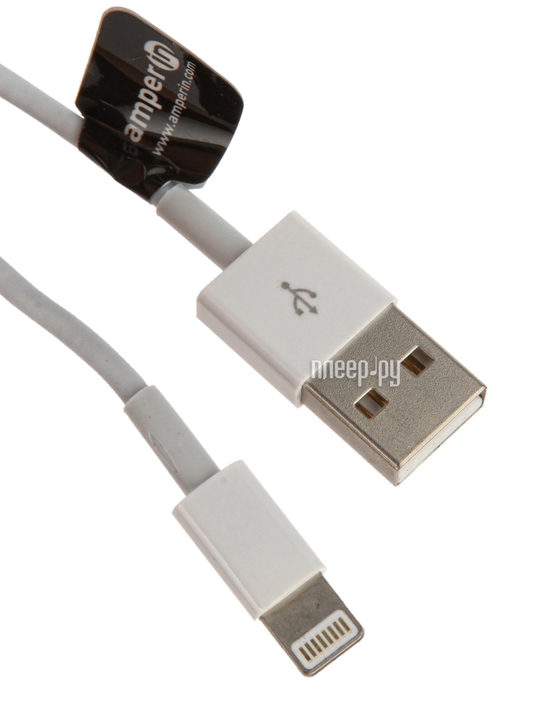  Amperin Lightning - USB 2.0 White AI-LUSB  438 