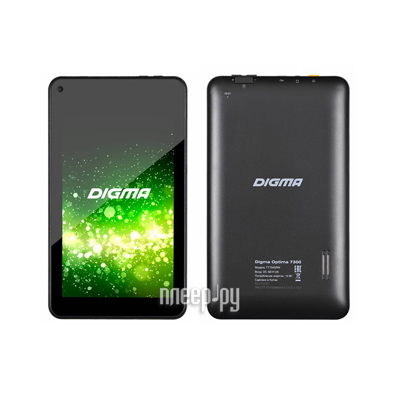 Digma Optima 7300 Black TT7045RW (RockChip RK3126 1.5 GHz / 512Mb / 8Gb / Wi-Fi / Cam / 7.0 / 1024x600 / Android) 373221  3505 