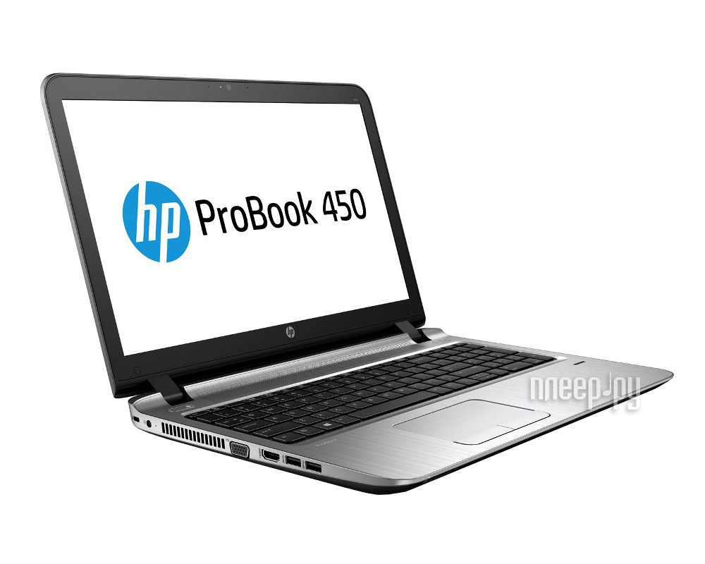  HP ProBook 450 G3 W4P30EA (Intel Core i5-6200U 2.3 GHz / 4096Mb / 128Gb SSD / DVD-RW / Intel HD Graphics / Wi-Fi / Bluetooth / Cam / 15.6 / 1366x768 / Windows 7 64-bit)