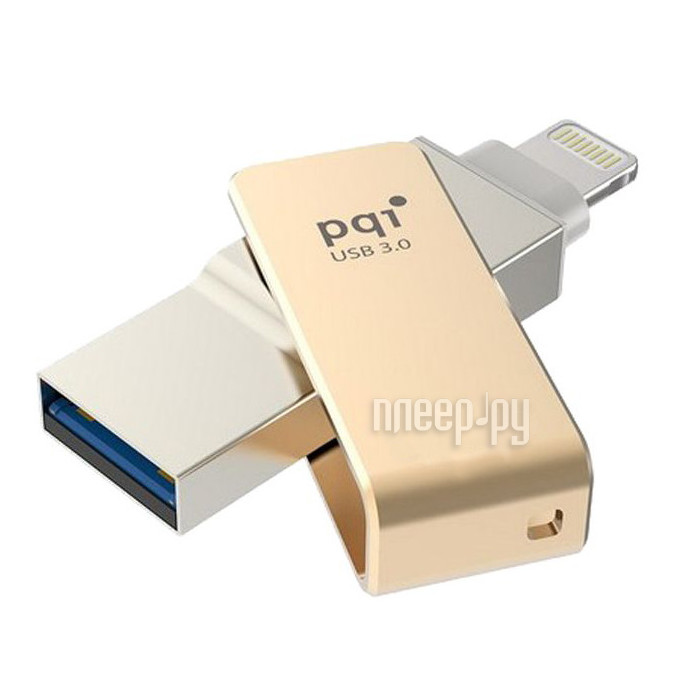 USB Flash Drive 32Gb - PQI iConnect mini Gold 6I04-032GR2001  3736 