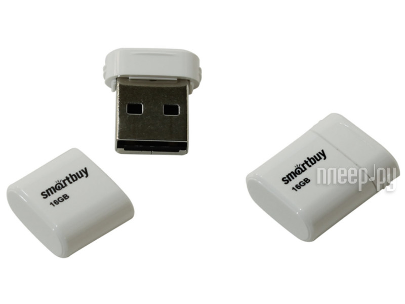 USB Flash Drive 16Gb - SmartBuy LARA White SB16GBLARA-W 
