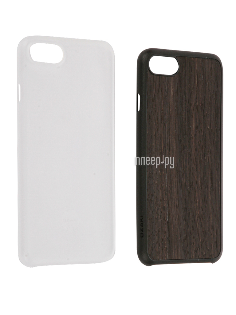      Ozaki Jelly / Wood  APPLE iPhone 7 Transparent / Dark Brown OC721EC