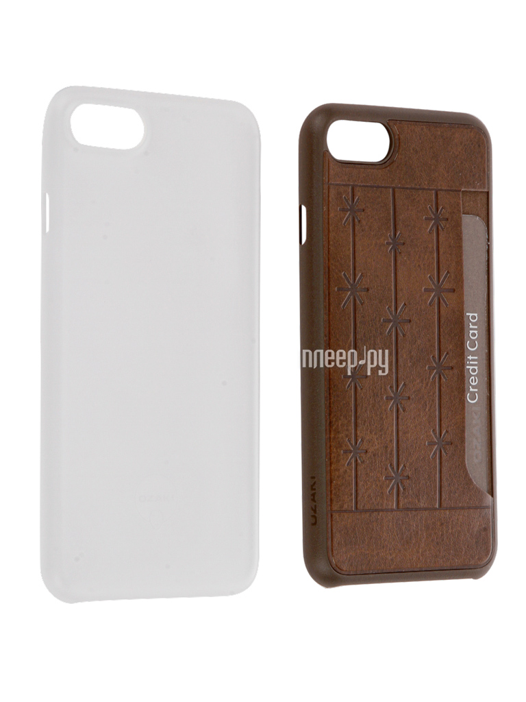      Ozaki Jelly / Pocket  APPLE iPhone 7 Transparent / Brown OC722BC  1134 
