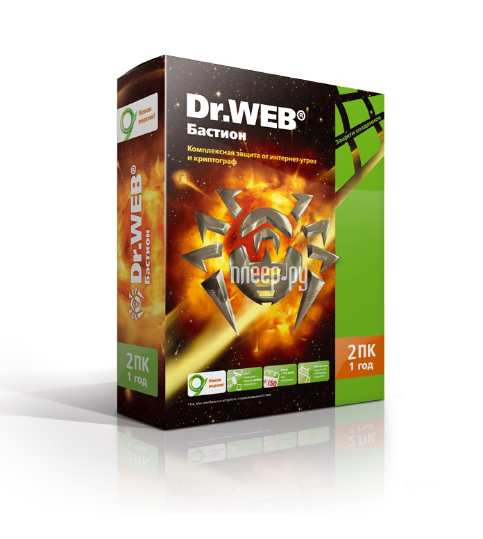   Dr.Web Security Space PRO + Atlansys Bastion 2   1  BOX BHW-BR-12M-2-A3 