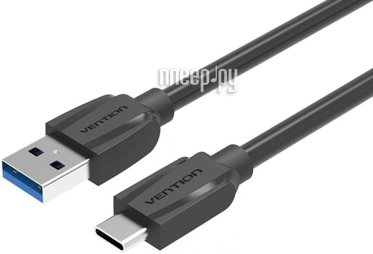  Vention USB Type C M - USB 3.0 AM 1m Black Edition VAS-A47-B100