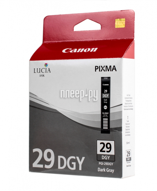  Canon PGI-29DGY Dark Gray  Pixma Pro 1 4870B001  1553 