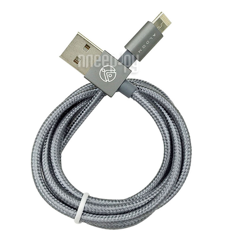  ALDOM Micro USB - Lightning 511ADMNS501G Grey 