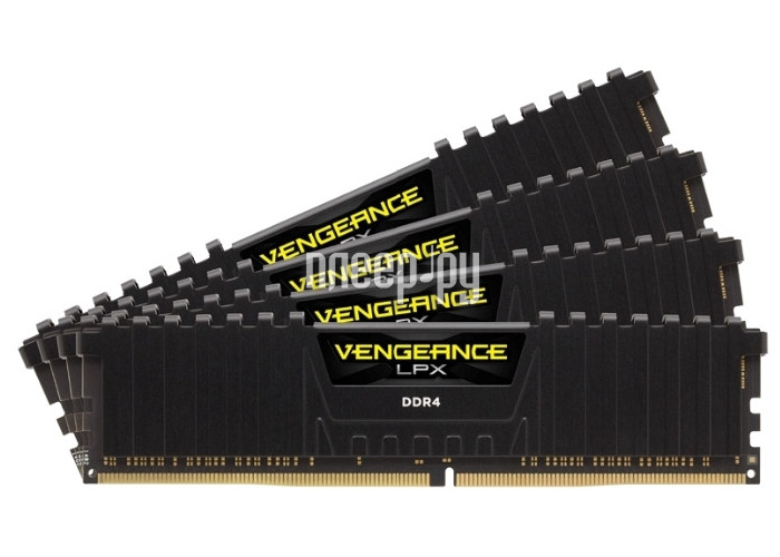   Corsair Vengeance LPX DDR4 DIMM 3333MHz PC4-26600 CL16 - 32Gb KIT (4x8Gb) CMK32GX4M4B3333C16