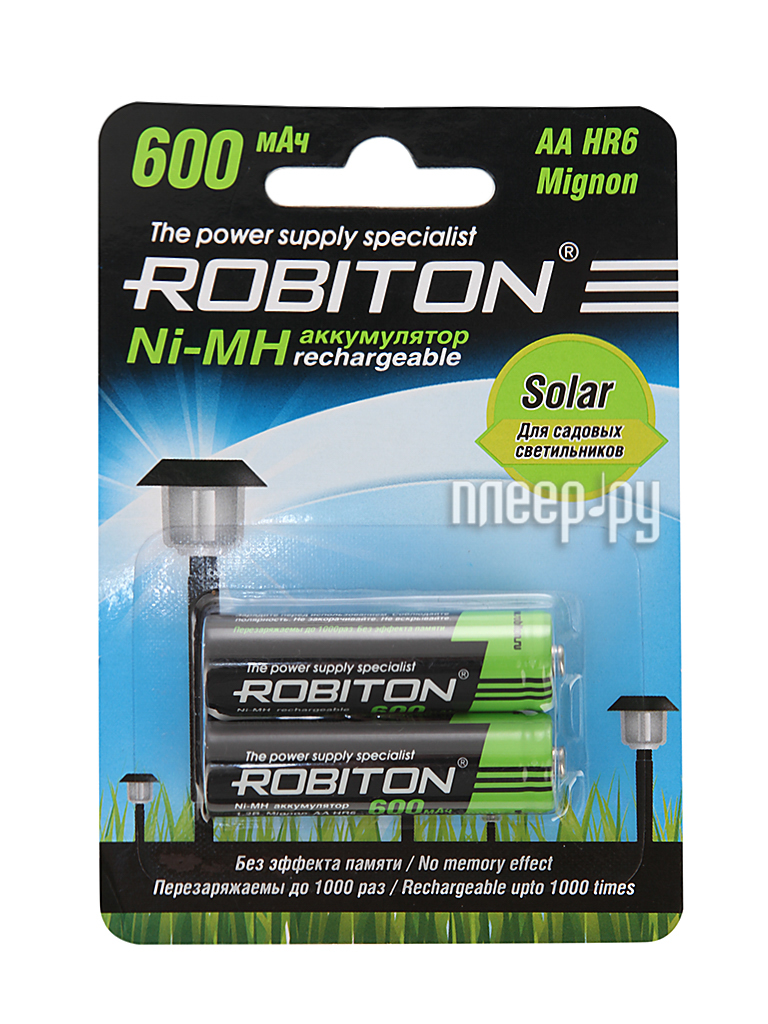  AA - Robiton SOLAR 600MHAA-2 13905 BL2 (2 )