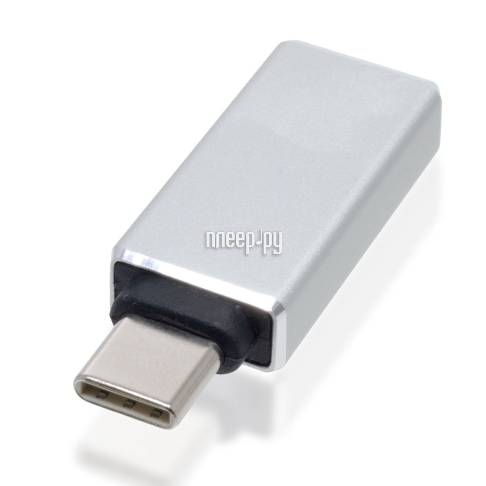  BROSCO OTG USB to Type-C Adapter Silver