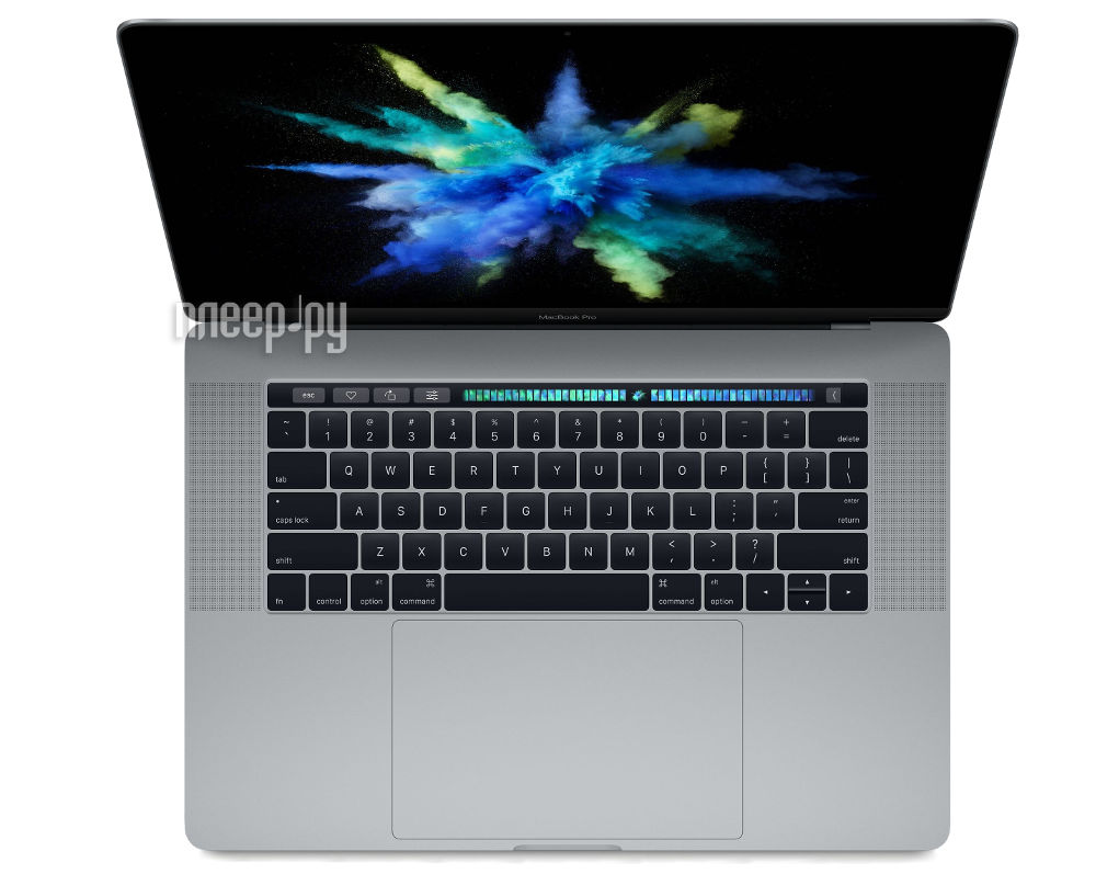  APPLE MacBook Pro 15 Space Grey MLH32RU / A (Intel Core i7 2.6 GHz / 16384Mb / 256Gb / Radeon Pro 450 2Gb / Wi-Fi / Bluetooth / Cam / 15.4 / 2880x1800 / Mac OS Sierra)