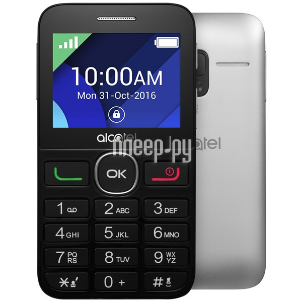   Alcatel OneTouch 2008G Black-Metal Silver  1483 